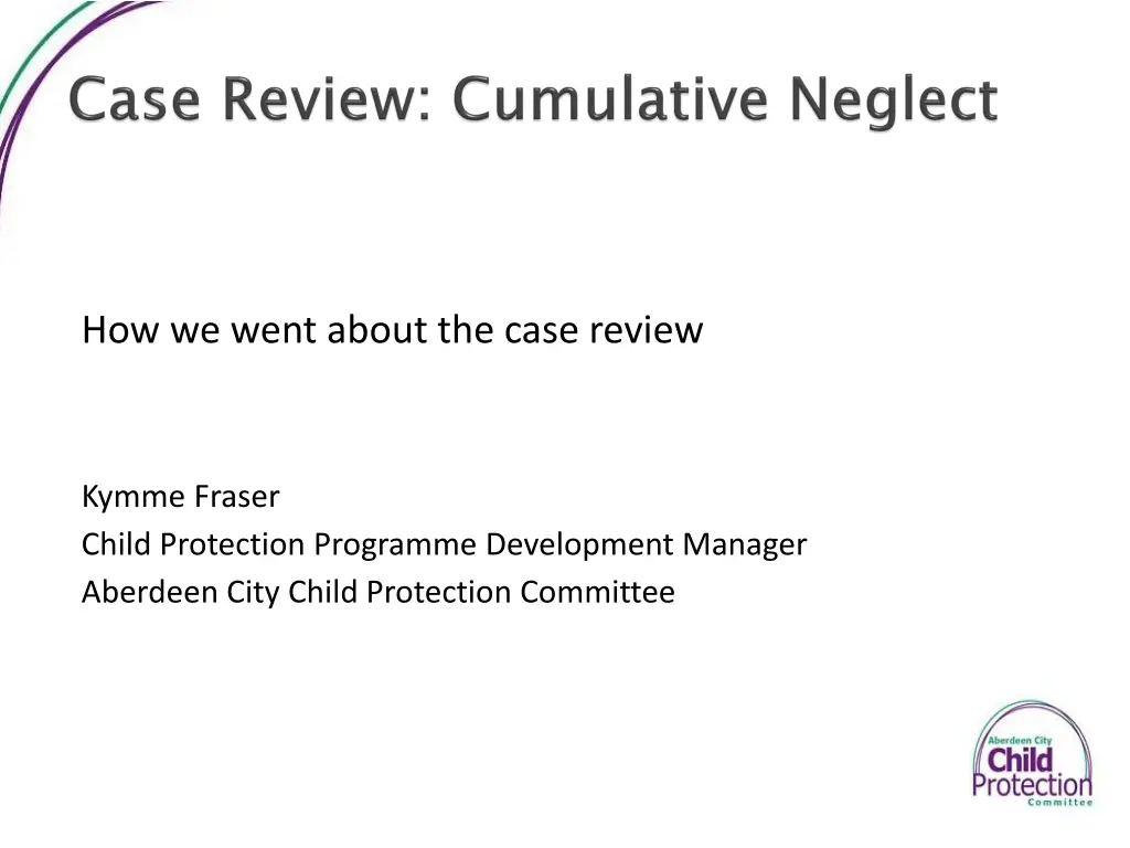 how we went about the case review 1