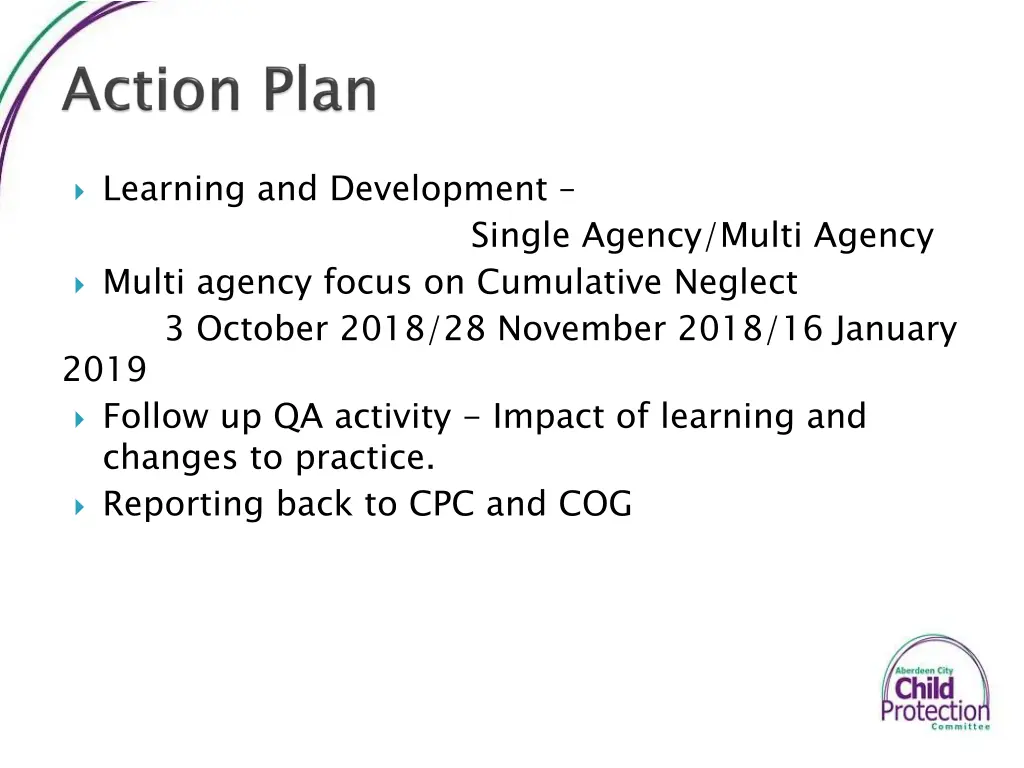 learning and development multi agency focus