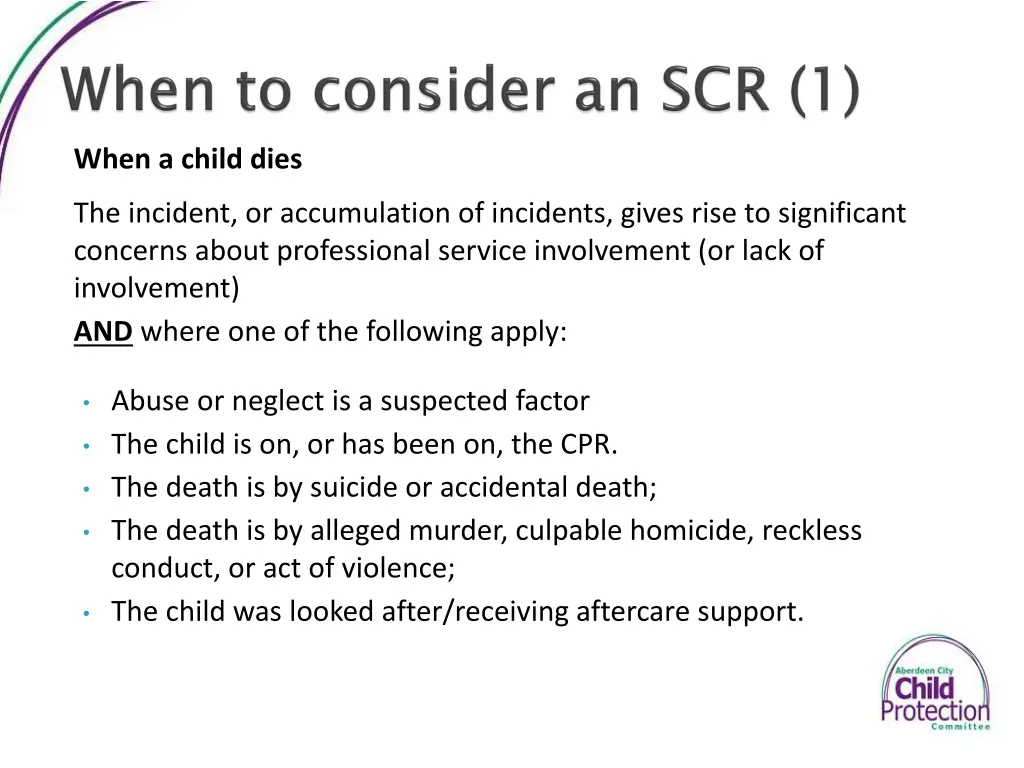 when a child dies