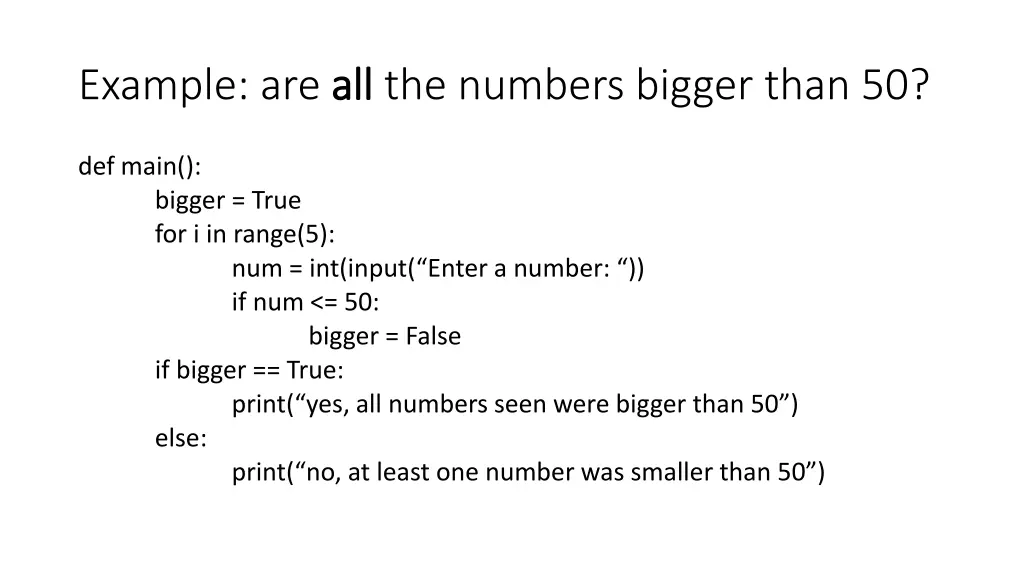 example are all