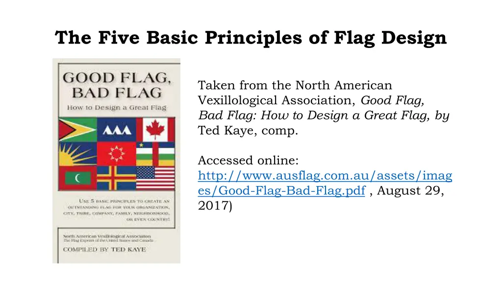 the five basic principles of flag design