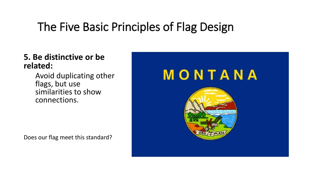the five basic principles of flag design the five 1