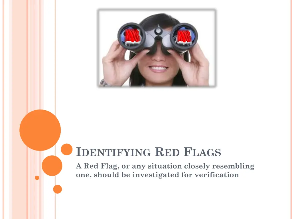 i dentifying r ed f lags a red flag