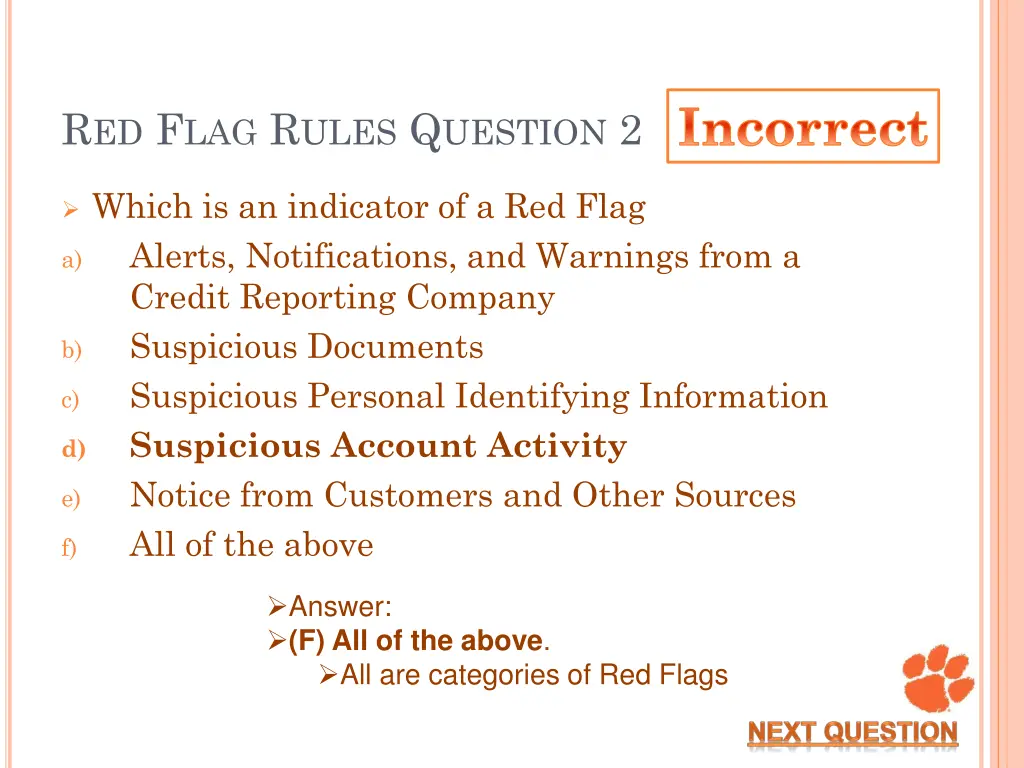 incorrect 6