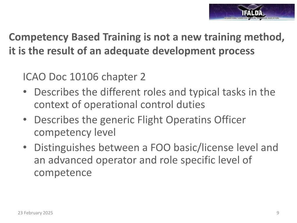 competency based training is not a new training 1