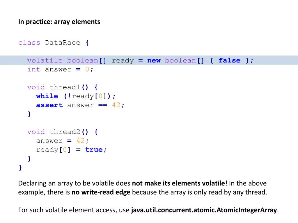 in practice array elements