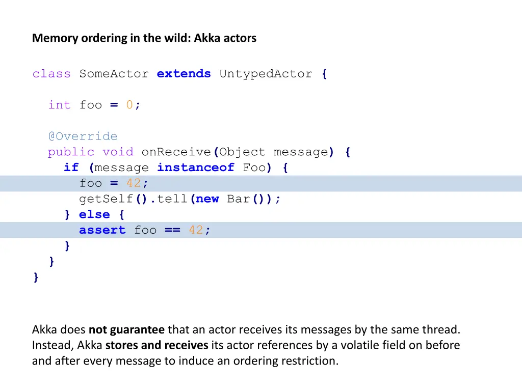 memory ordering in the wild akka actors