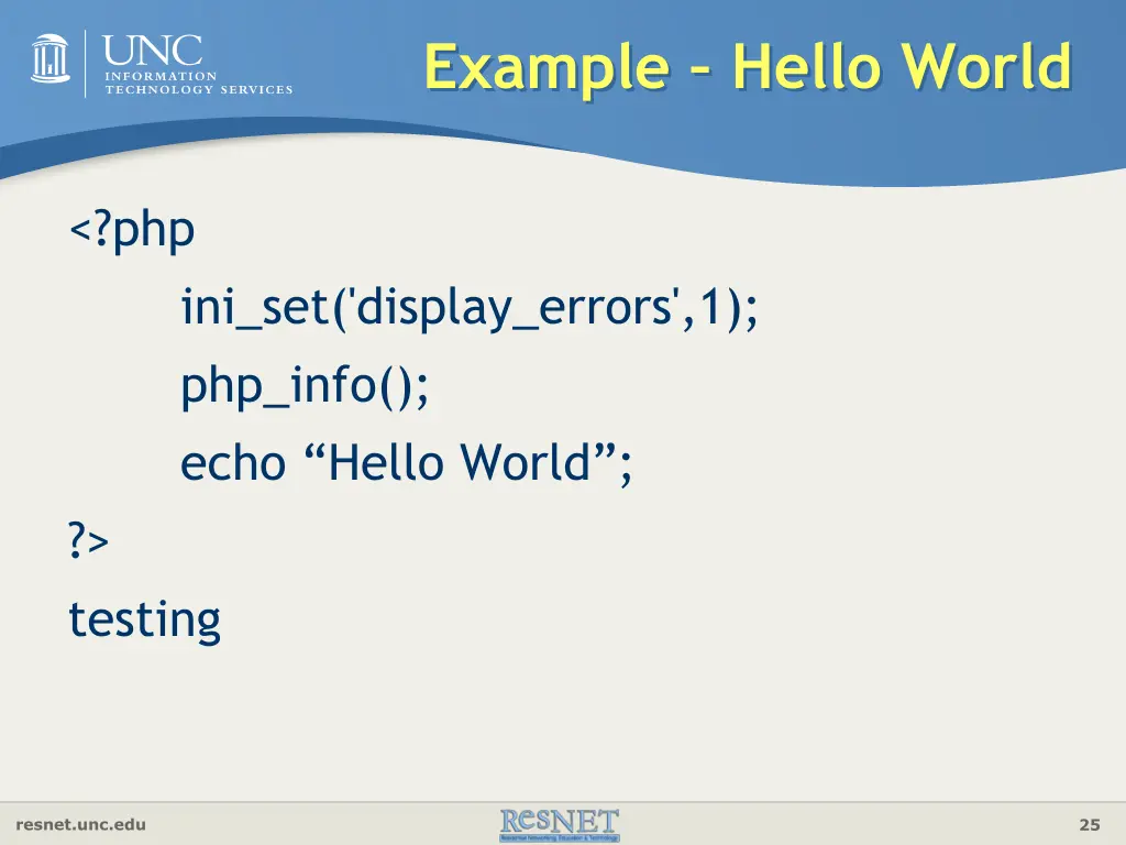 example hello world