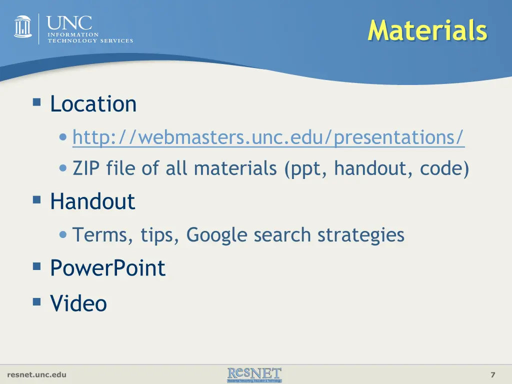 materials