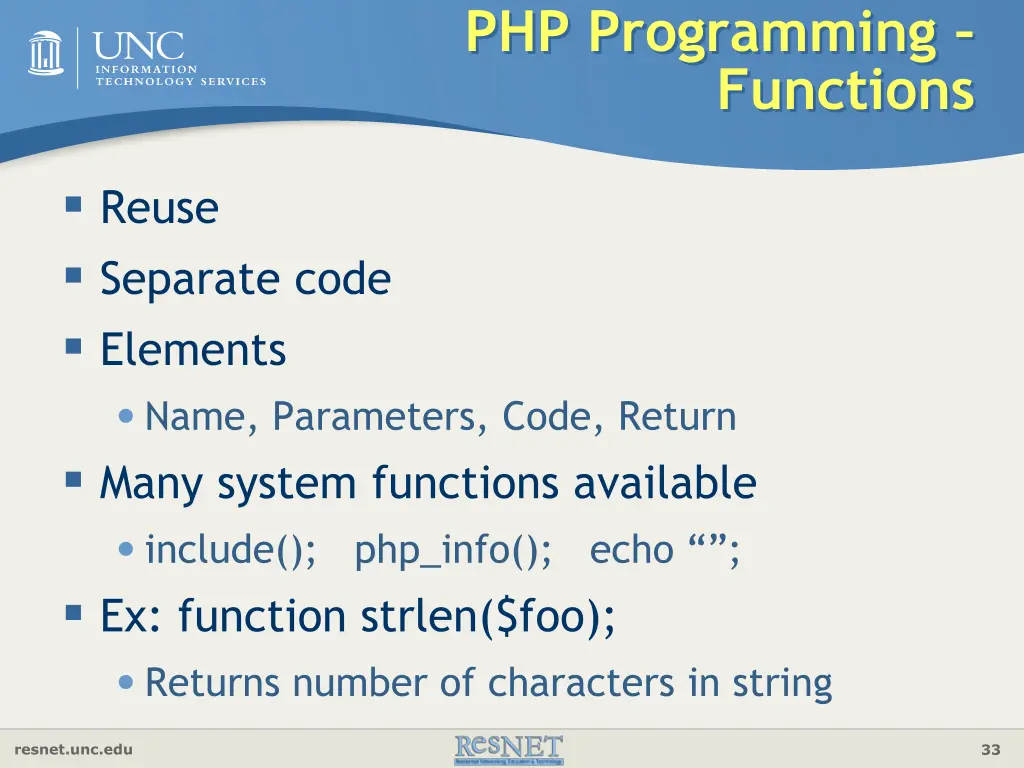 php programming functions