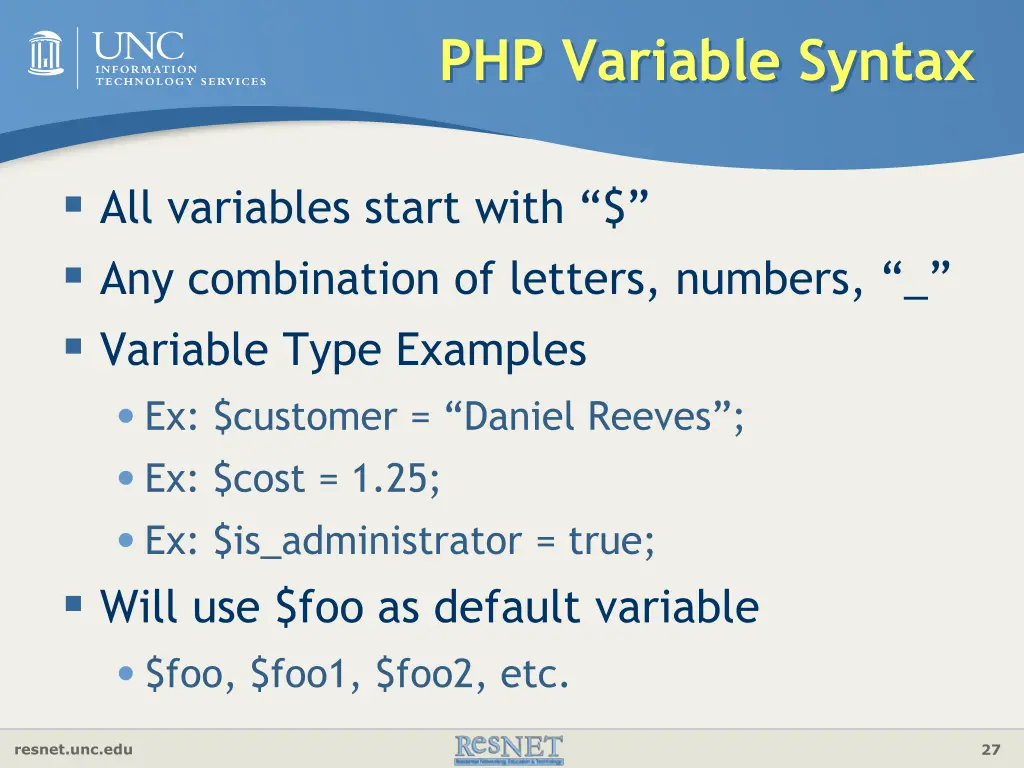 php variable syntax