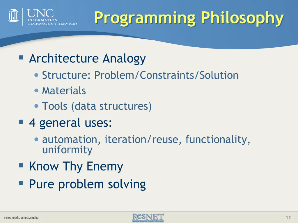 programming philosophy