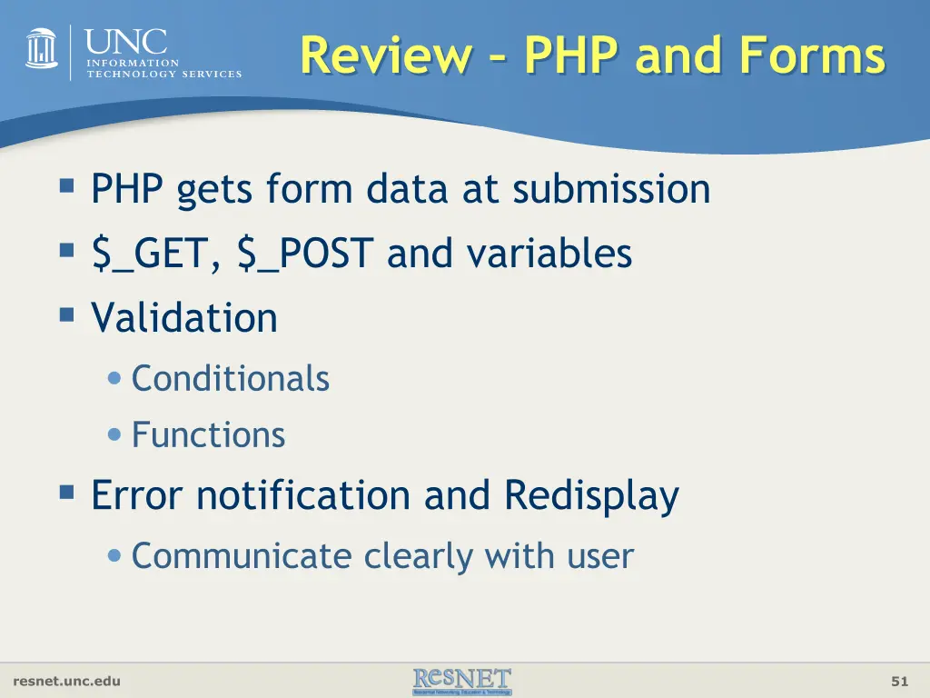 review php and forms