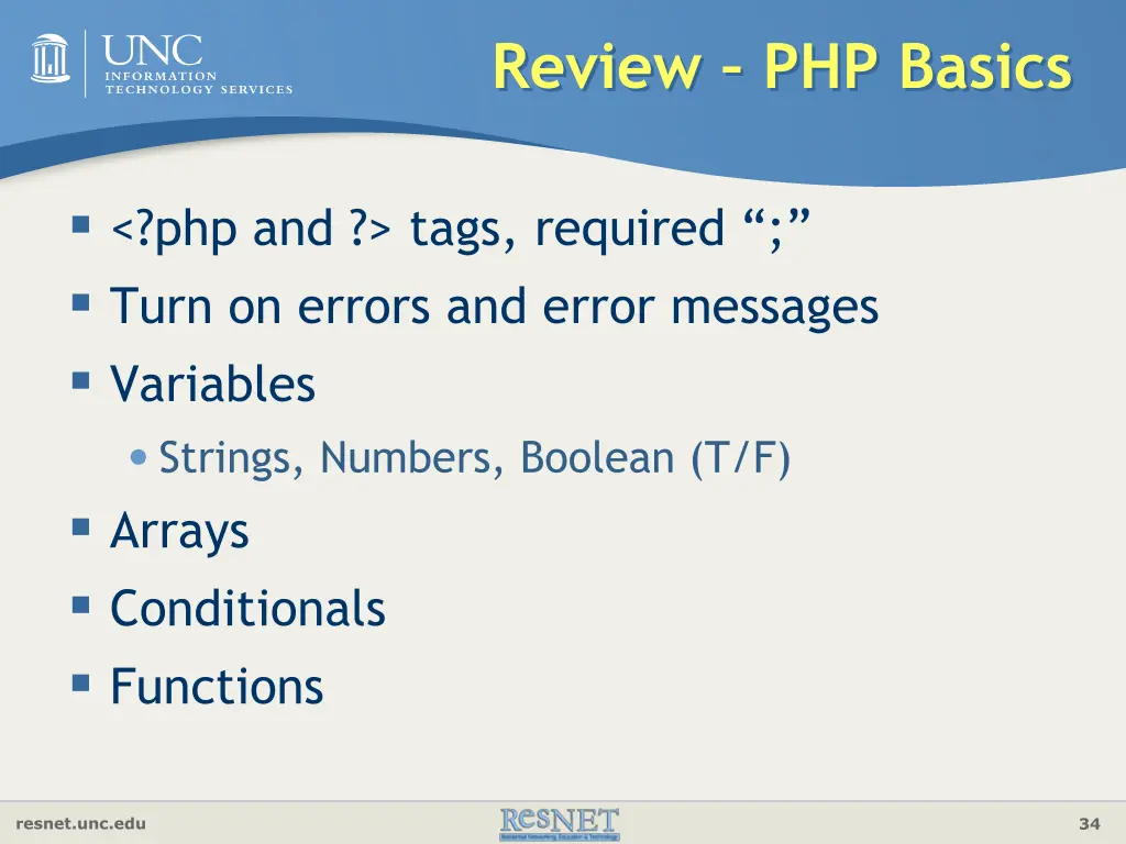 review php basics