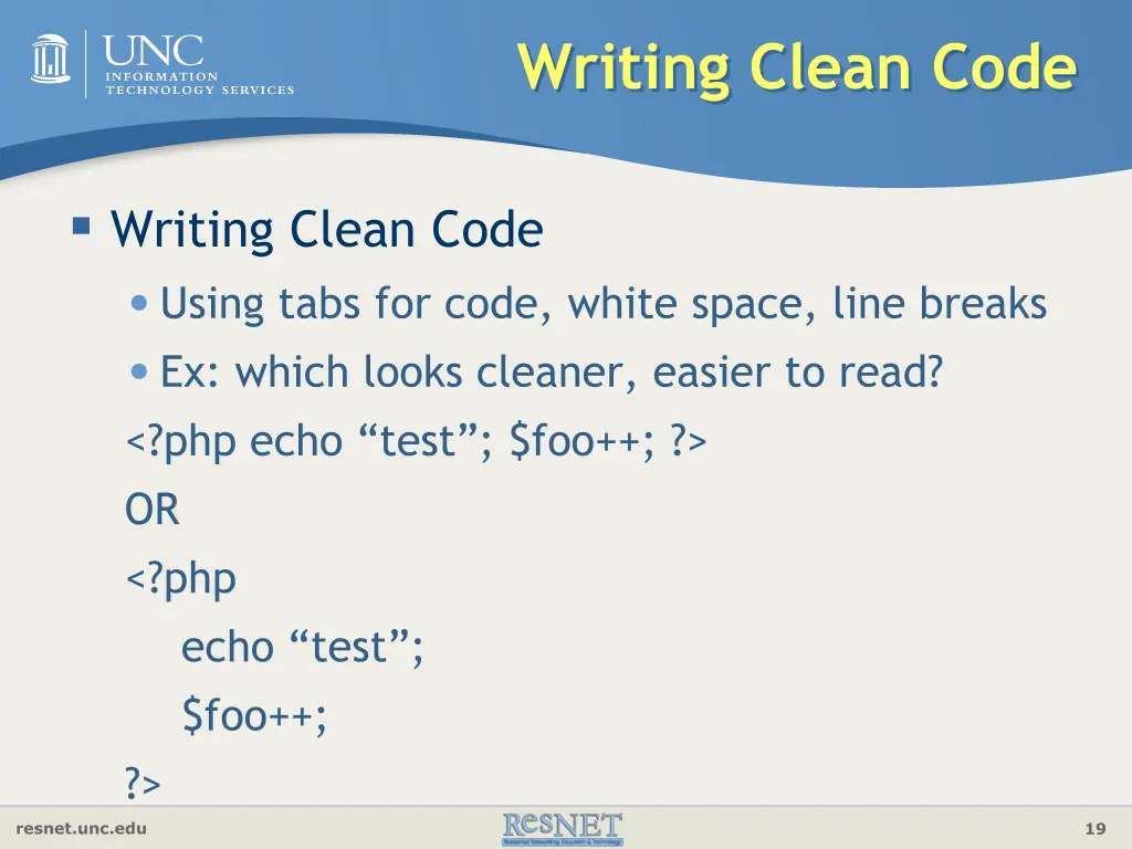 writing clean code