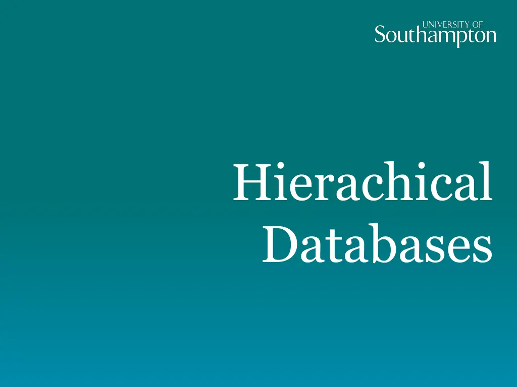 hierachical databases