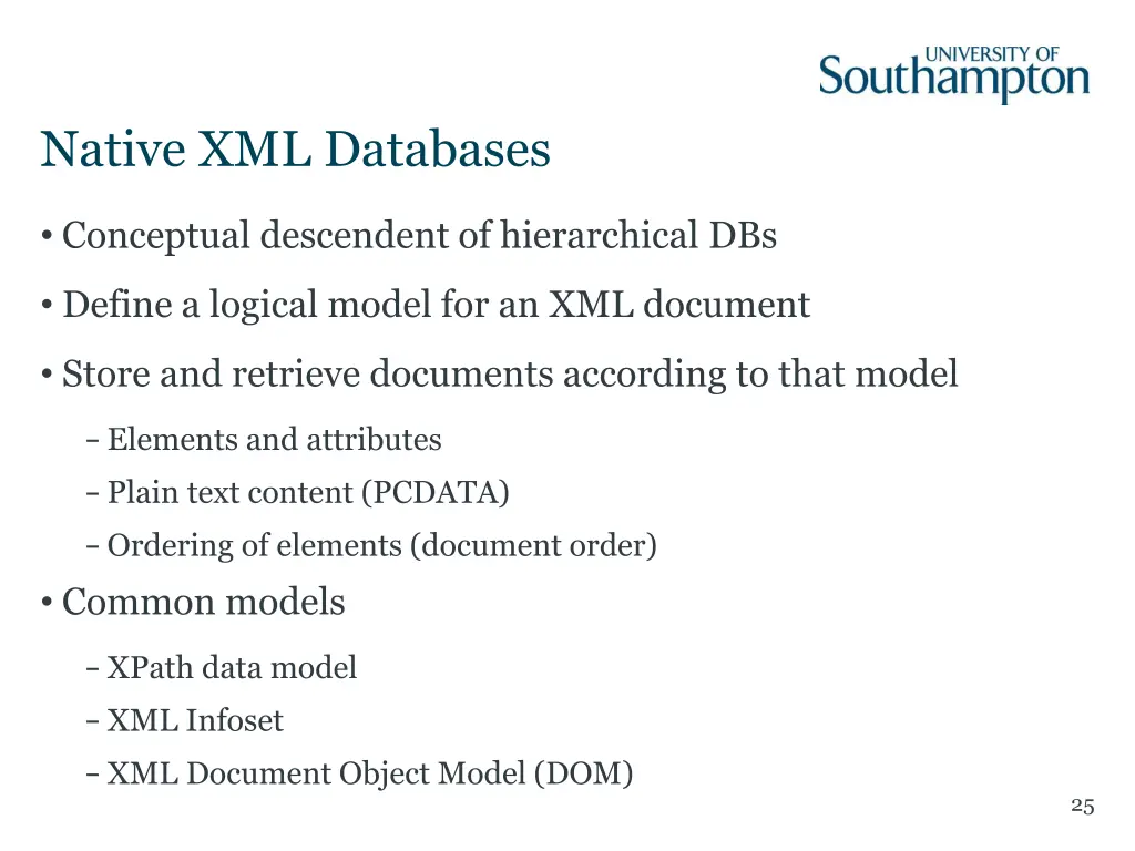 native xml databases