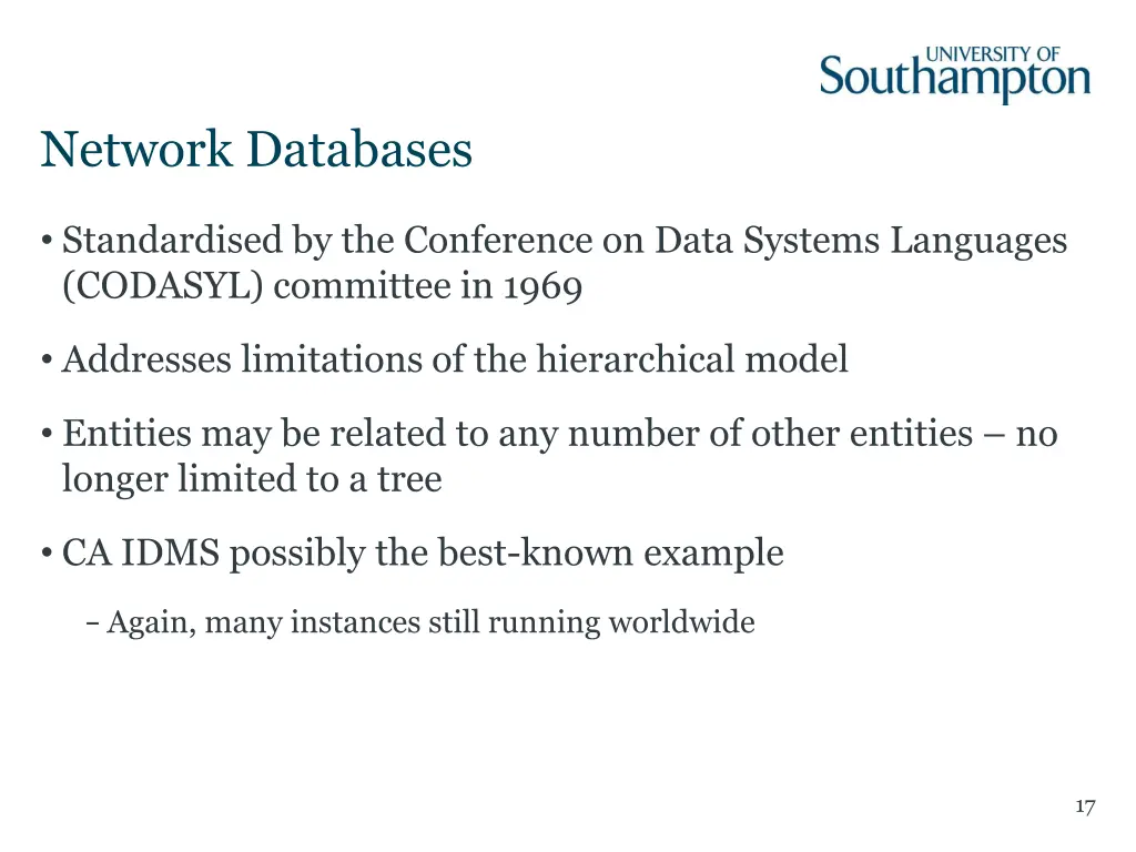 network databases 1