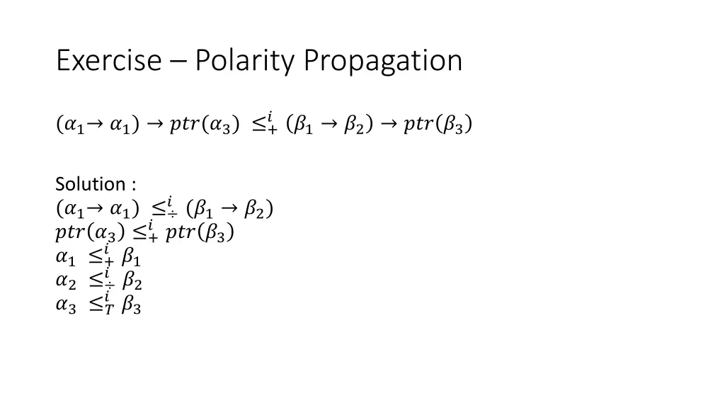 exercise polarity propagation
