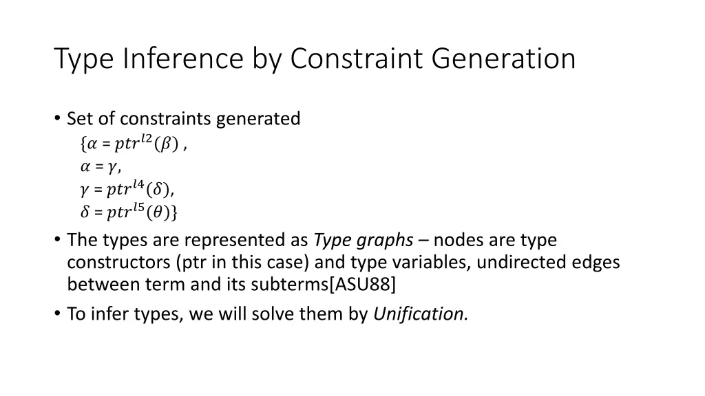 type inference by constraint generation 1