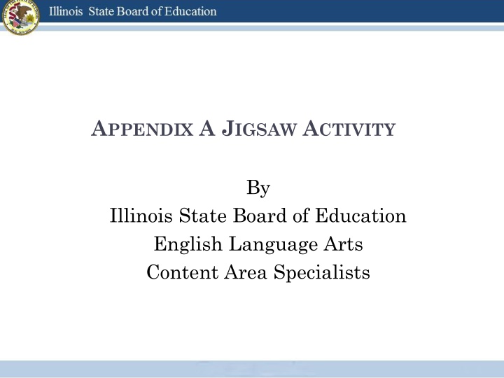 a ppendix a j igsaw a ctivity