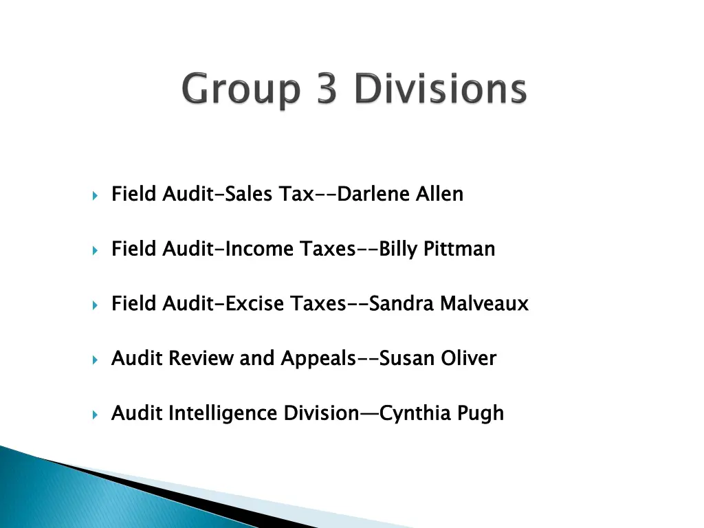 field audit