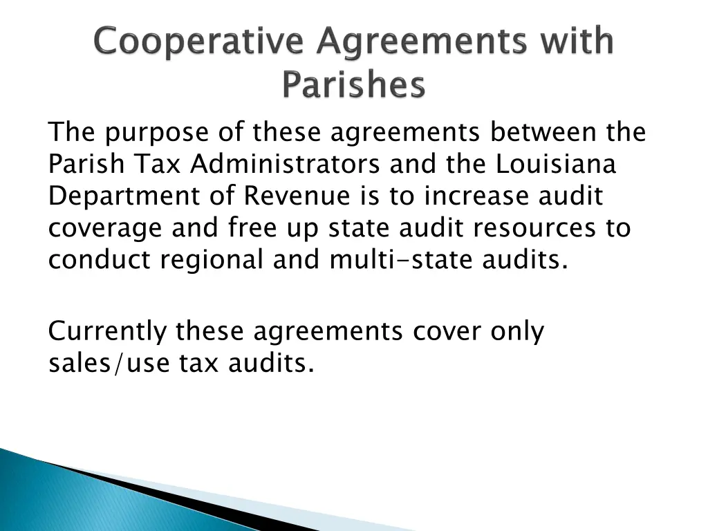 the purpose of these agreements between