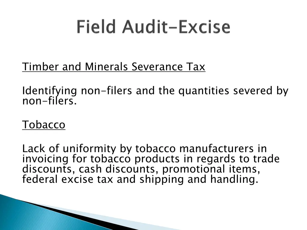 timber and minerals severance tax
