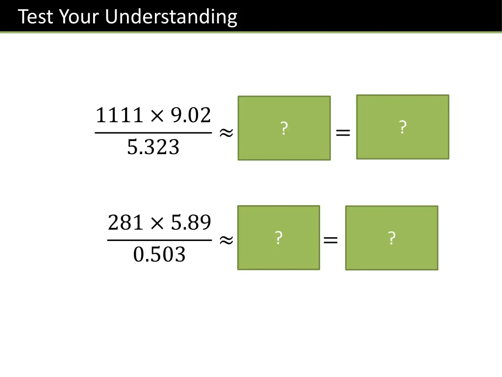 test your understanding 1