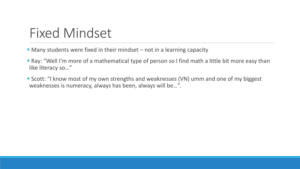 fixed mindset