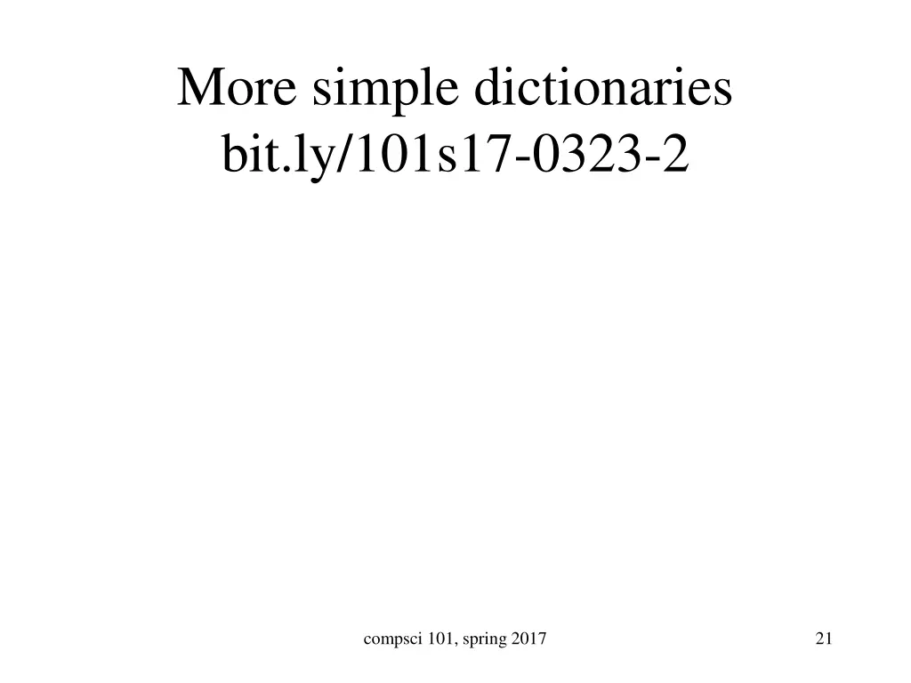 more simple dictionaries bit ly 101s17 0323 2