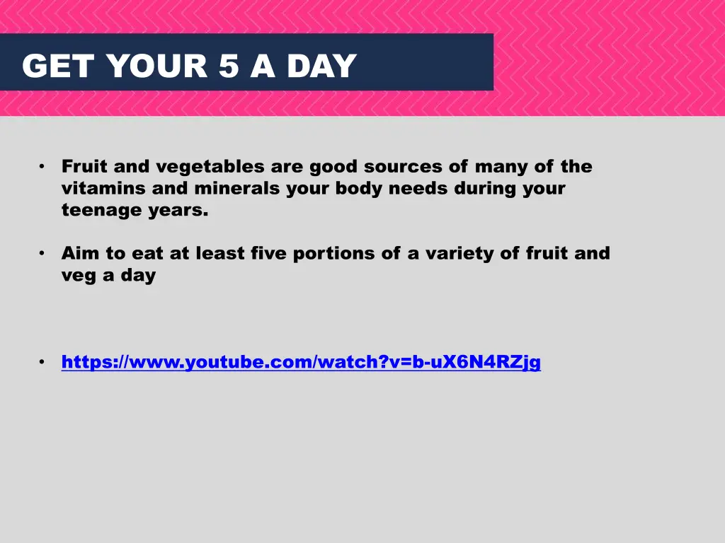 get your 5 a day
