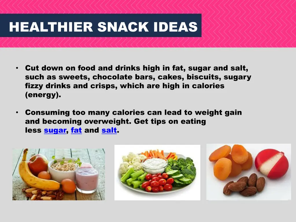 healthier snack ideas
