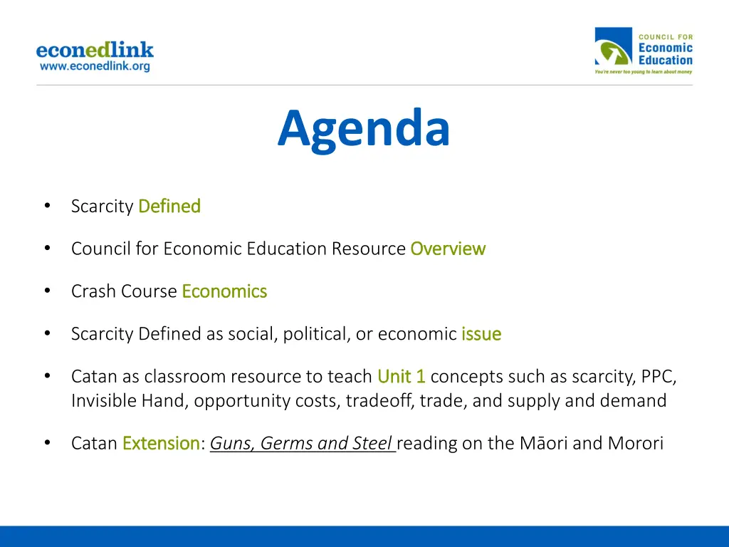 agenda