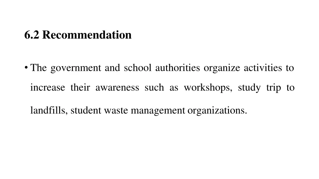 6 2 recommendation
