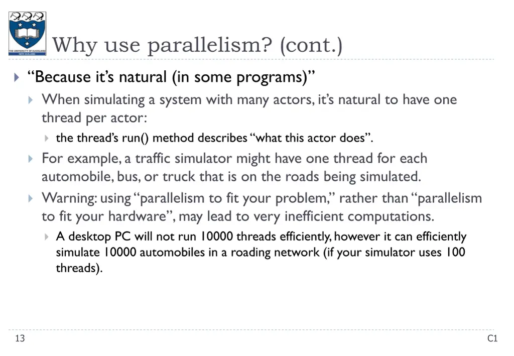 why use parallelism cont 1