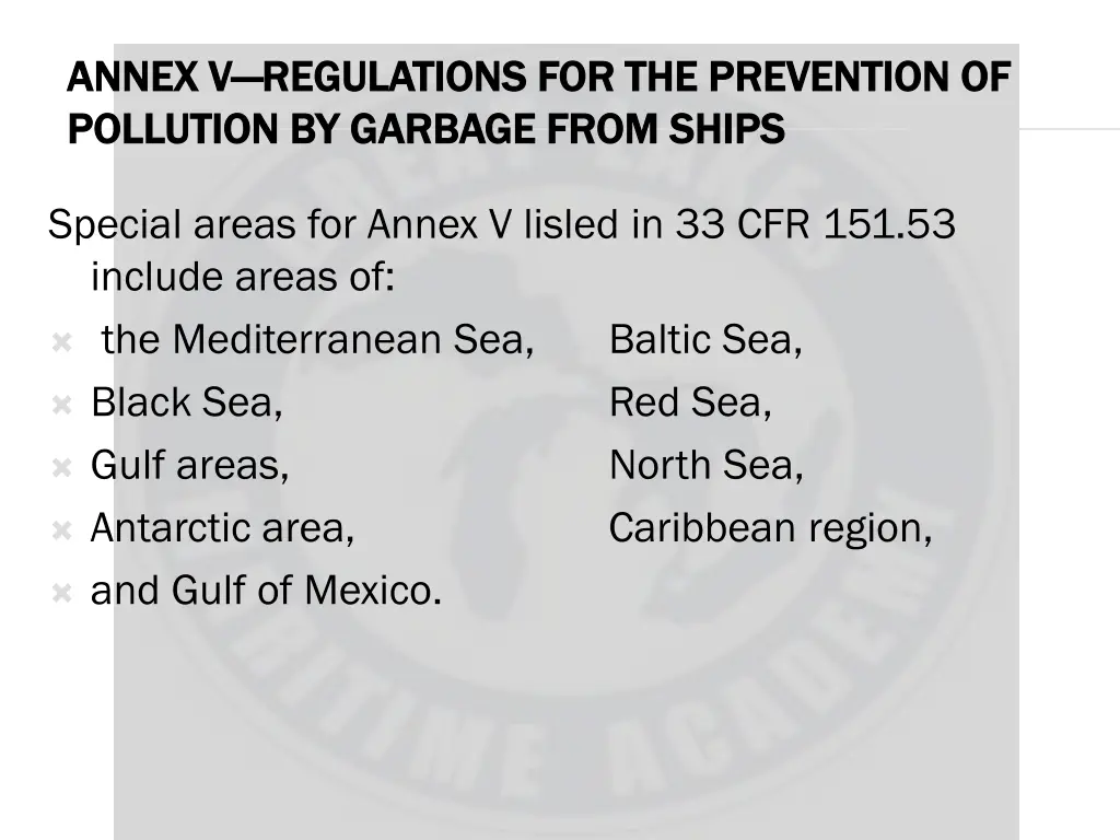 annex v annex v regulations for the prevention