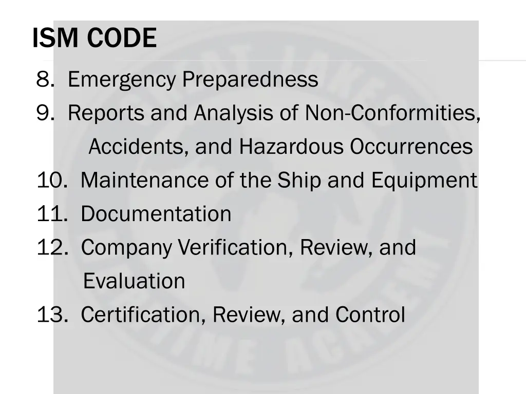ism code