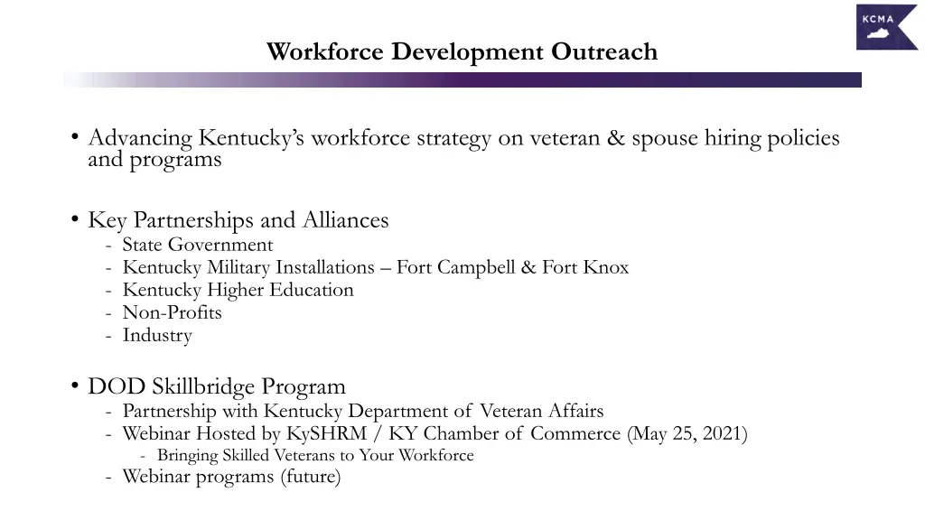 workforce development outreach