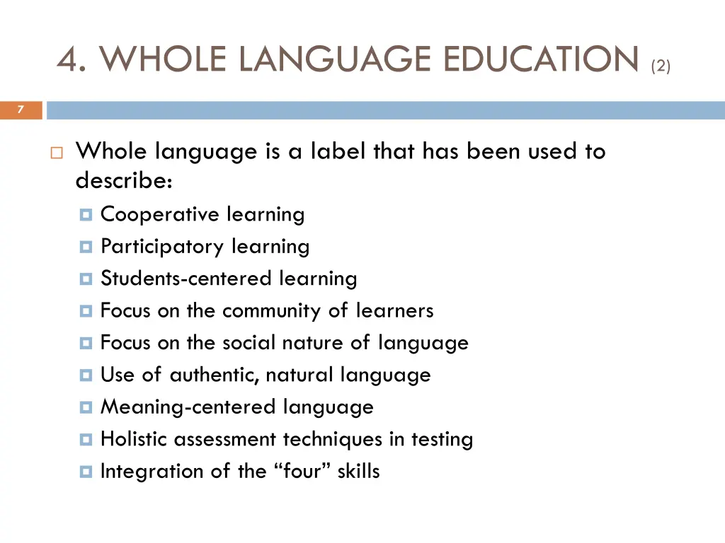 4 whole language education 2
