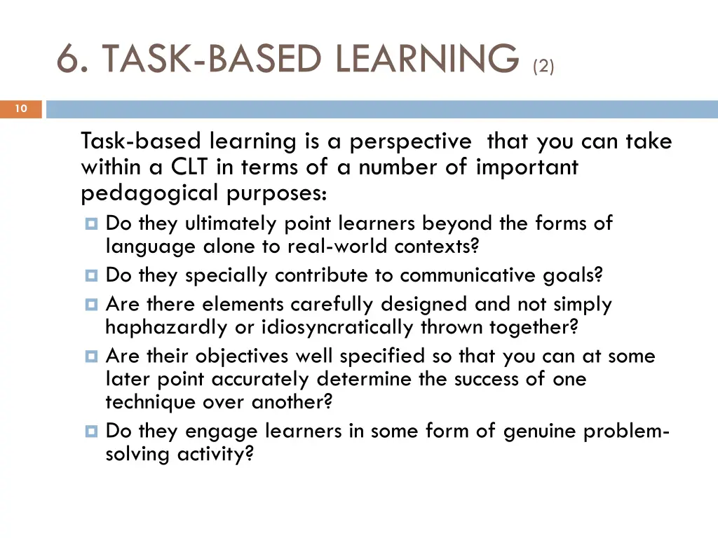 6 task based learning 2