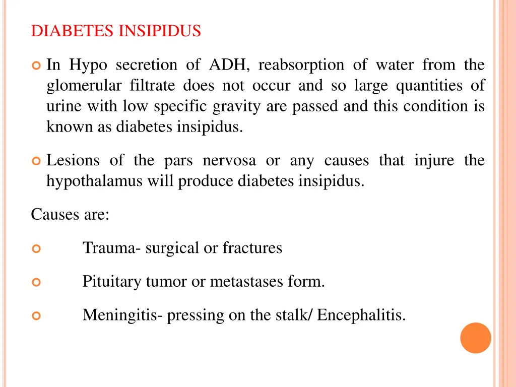 diabetes insipidus