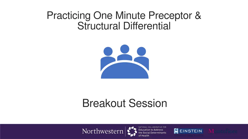practicing one minute preceptor structural