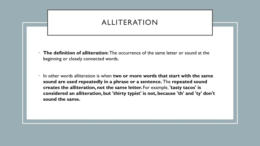alliteration