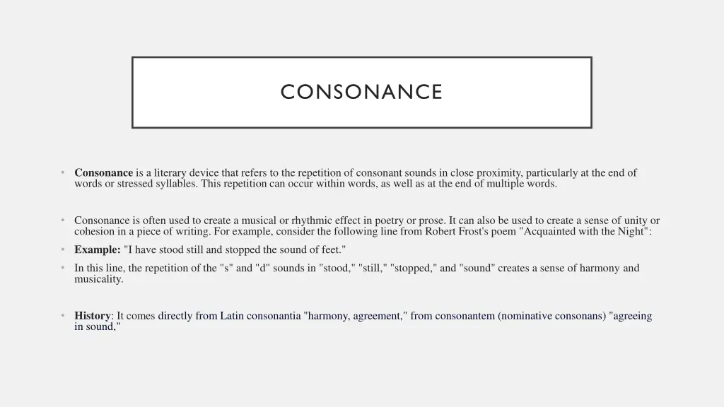 consonance