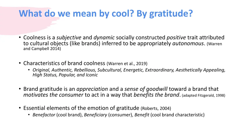 what do we mean by cool by gratitude