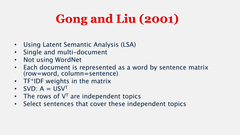 gong and liu 2001