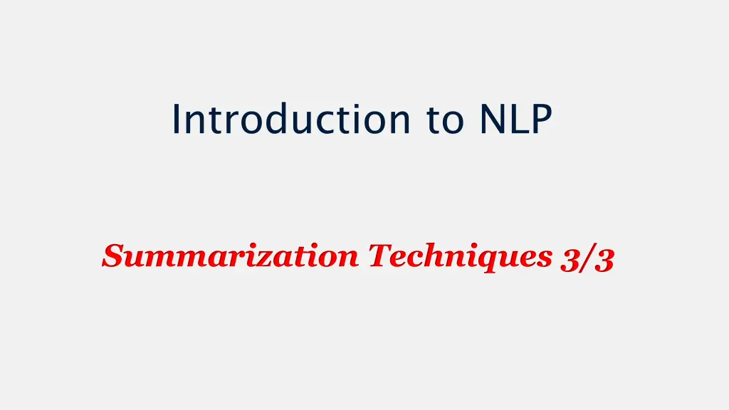 introduction to nlp