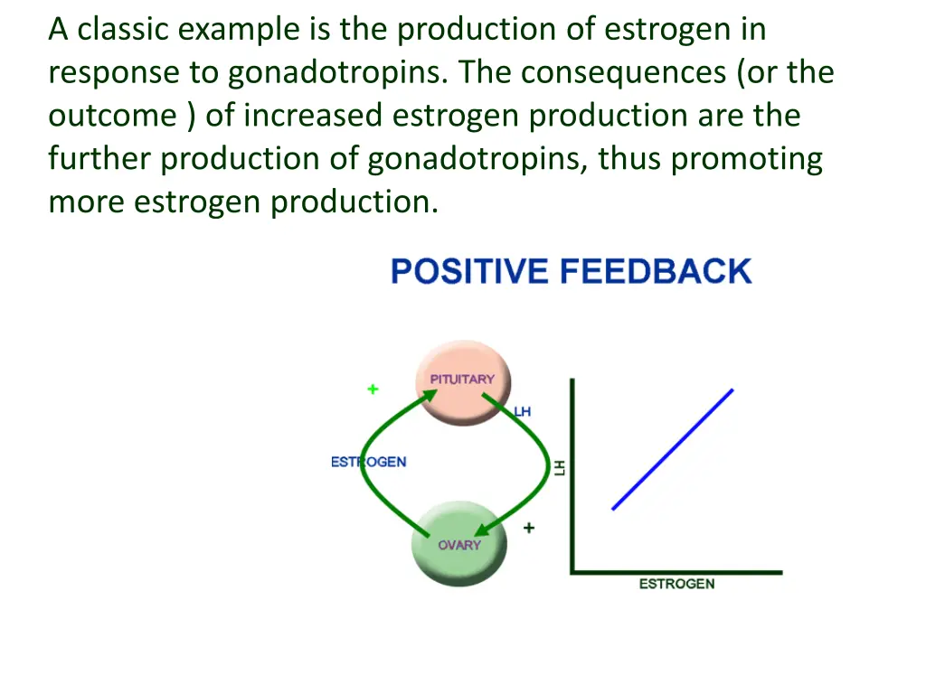 a classic example is the production of estrogen