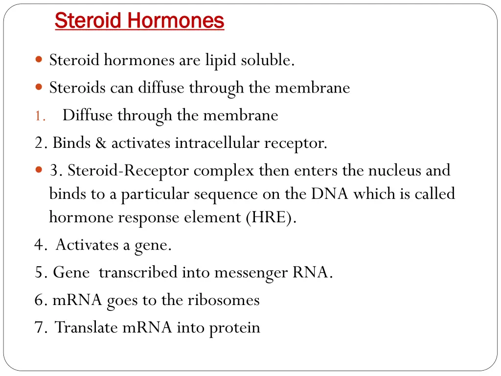steroid hormones steroid hormones